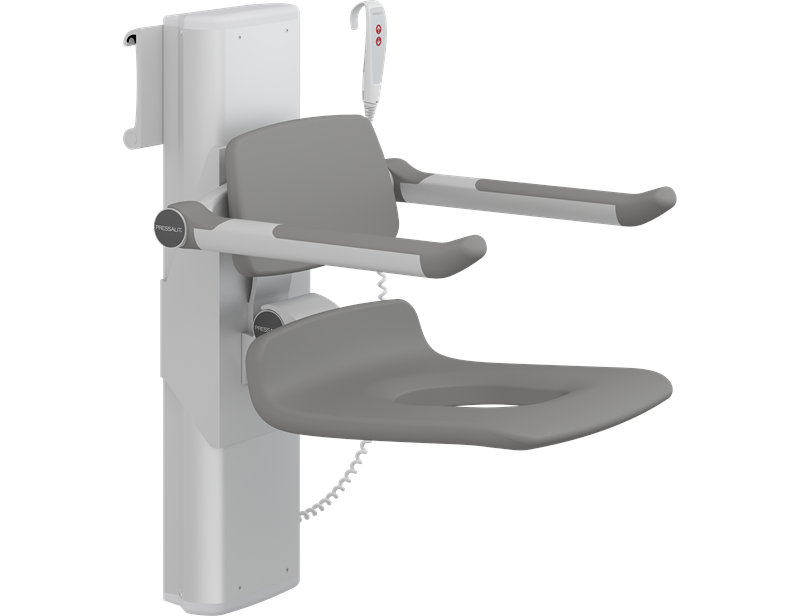 PLUS shower seat 450 with aperture, electrically vertical and manually horizontal adjustable 