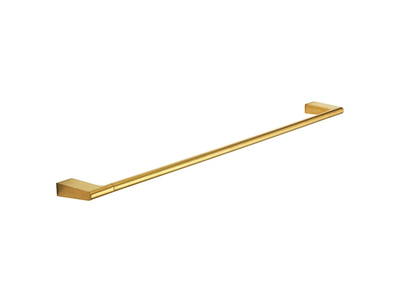 Towel rail bar, single, 810 mm, brushed brass
