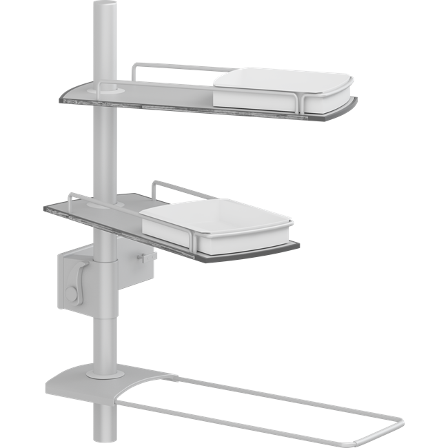 Modular shelves for PLUS wash basin bracket, 600 mm rod