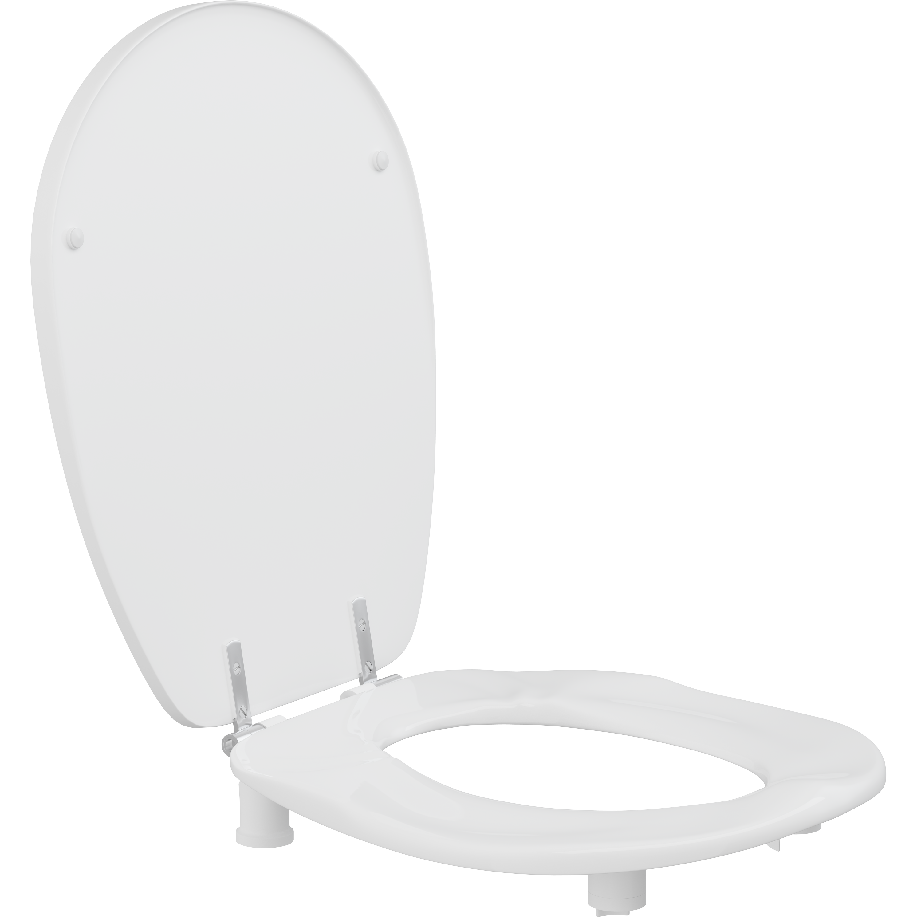 Toiletsæde Ergosit med låg, 50 mm forhøjet