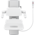PLUS siège de douche 450 assise évidée, réglable en hauteur électriquement et réglable latéralement manuellement 