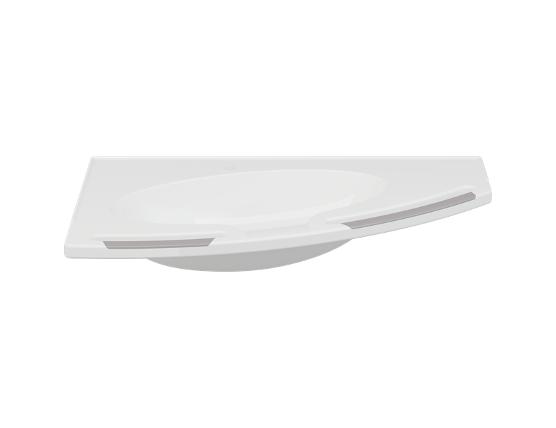 MATRIX ANGLE DEEP wash basin without overflow, right-facing
