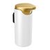 Pressalit Style Soap dispenser, brushed brass/white