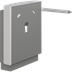 SELECT vaskophæng, gulvstående med vægmontering, elektrisk højderegulérbart med betjeningsgreb, inkl. sikkerhedsstopfunktion